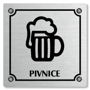 Pivnice, 80x80mm, stříbrná, Kansas